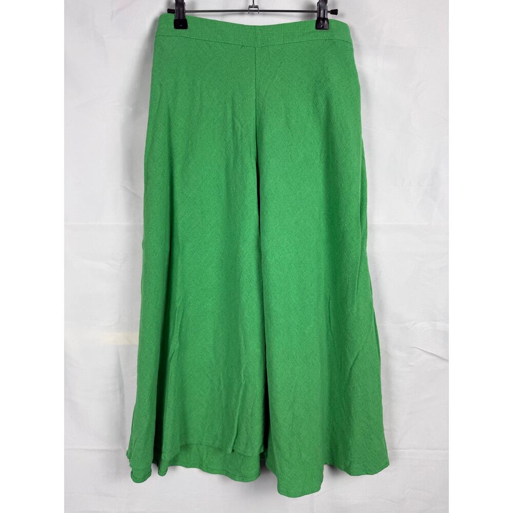 Arula Kelly Green A Line Linen Blend Midi Skirt NWT Plus Size 1XL